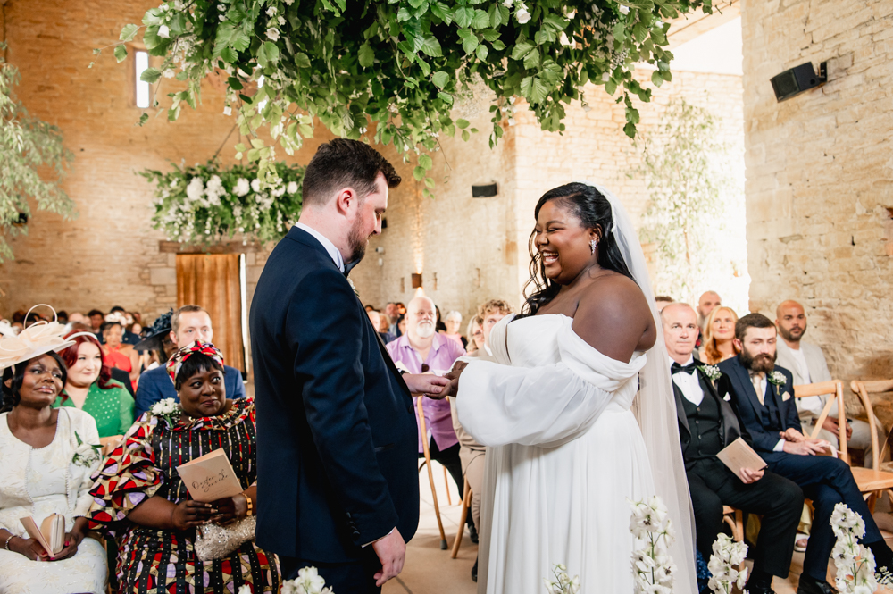 wedding ceremony barn cotswolds