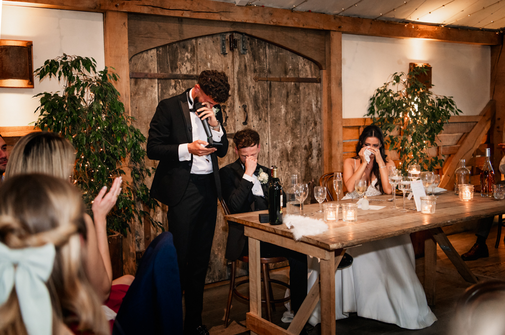 emotional wedding speeches cripps barn