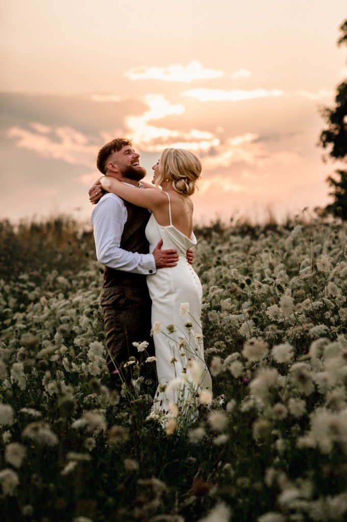 cotswold wedding golden hour