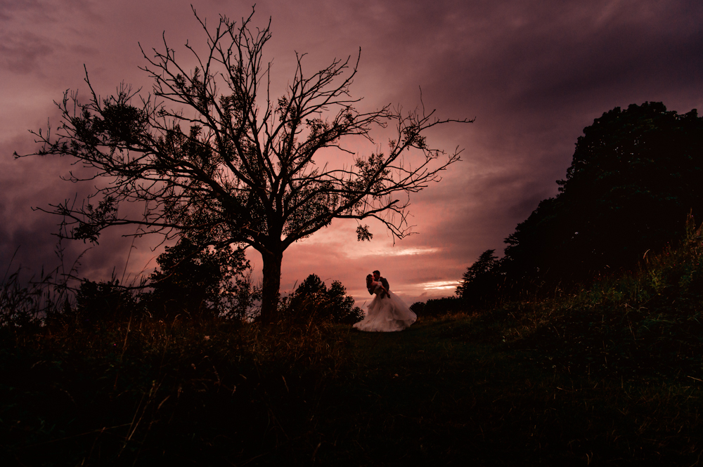 sunset rodborough stroud wedding
