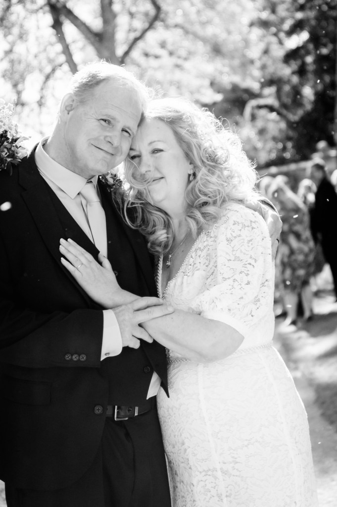 elegant portrait of bride and broom