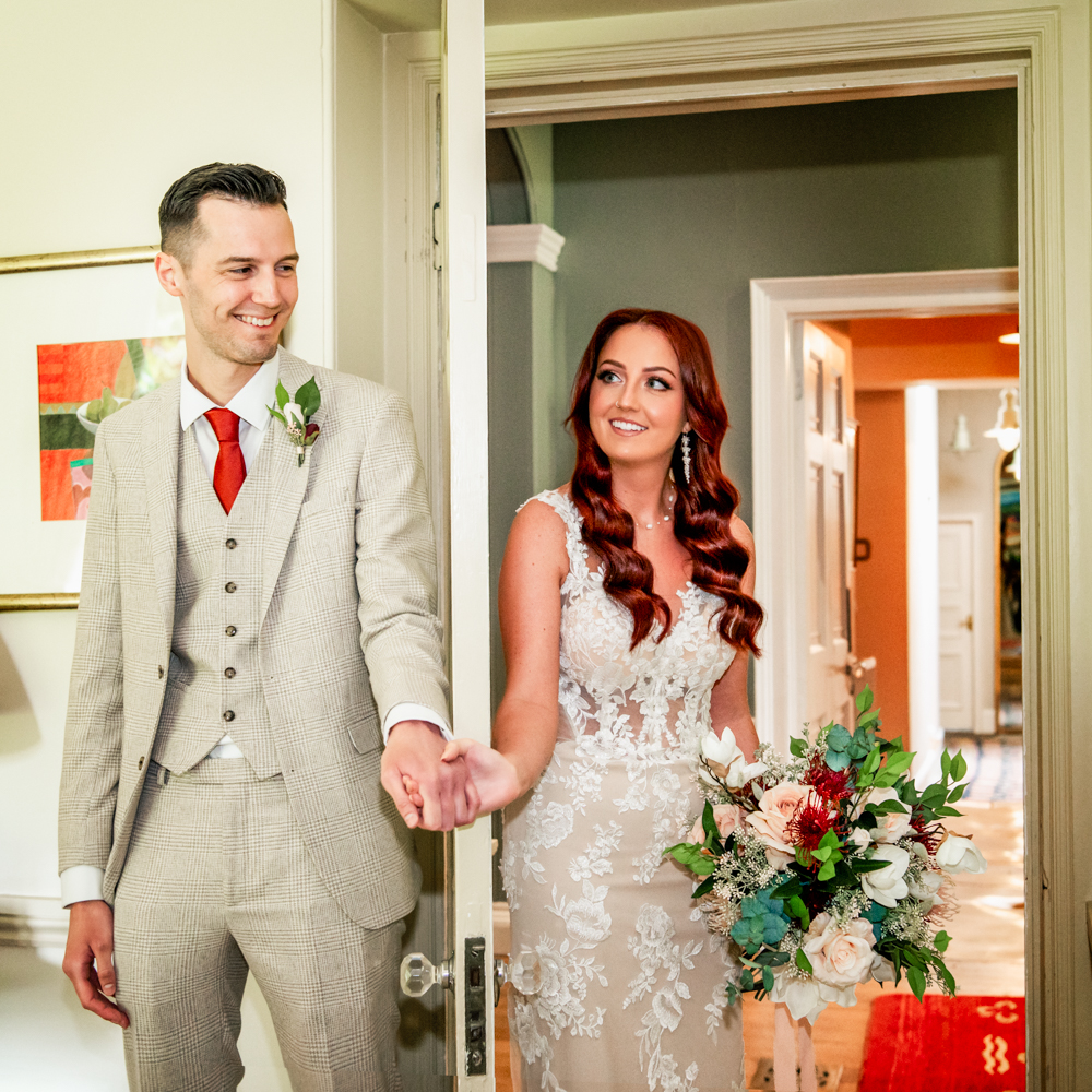 first touch bride and groom