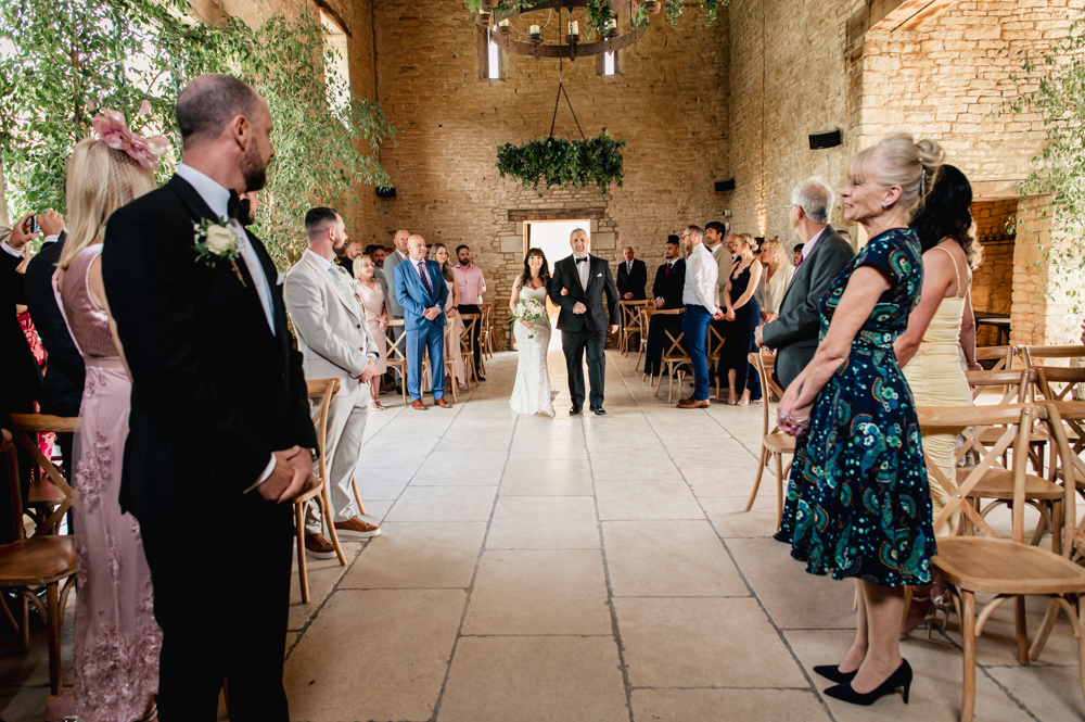 barn wedding ceremony
