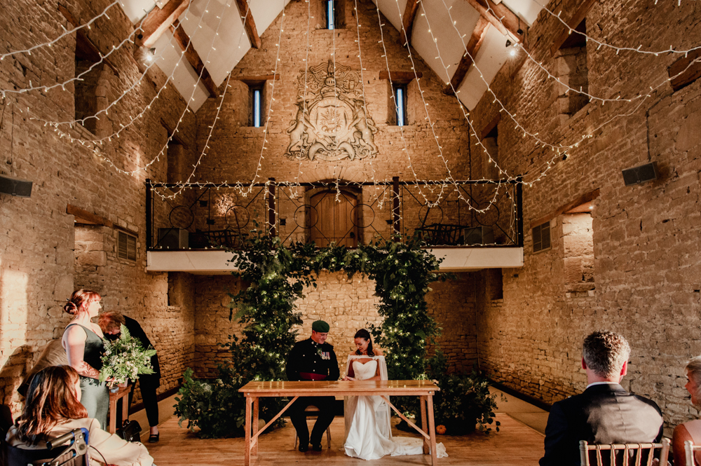 great tythe barn wedding tetbury