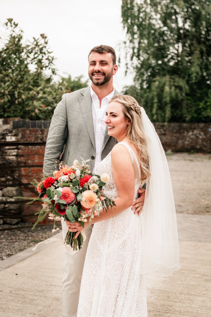 light airy wedding milton end barn 