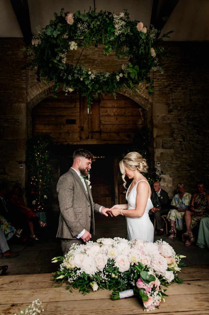 stone barn wedding  cotswolds