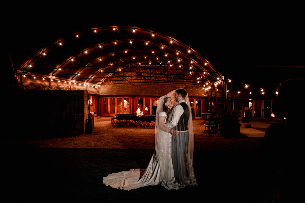outdoor wedding old gore barn