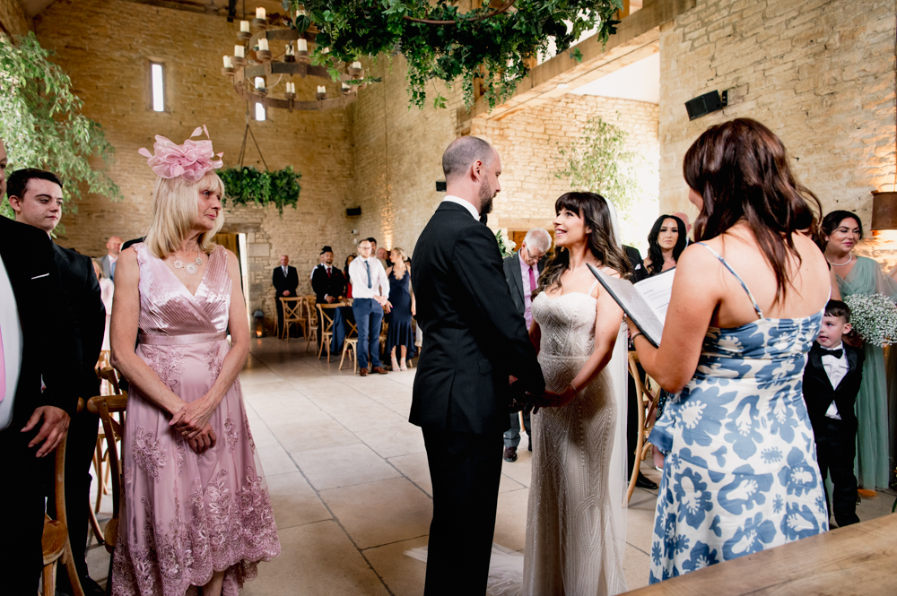 barn wedding ceremony
