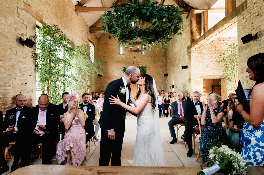 barn wedding ceremony