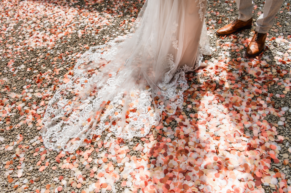 lots of paper confetti