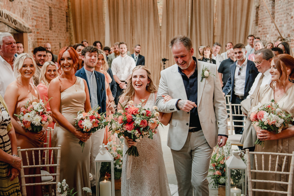 bride given away by dad 