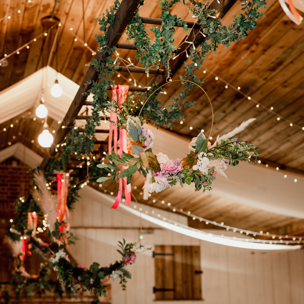 floral ladder rustic wedding decor