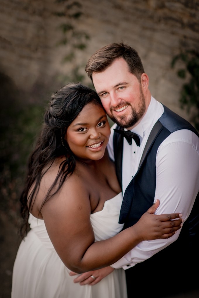 bride and groom portrait