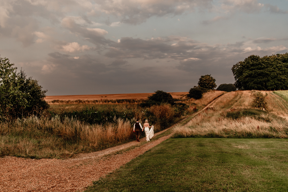 colourful wedding stone barn