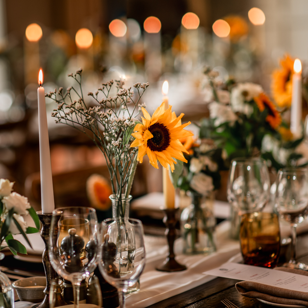 sunflower wedding cotswolds