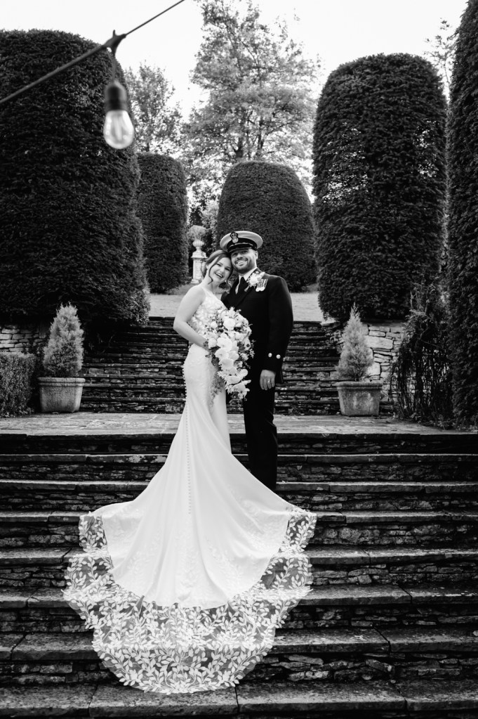 bride and groom timeless elegant 