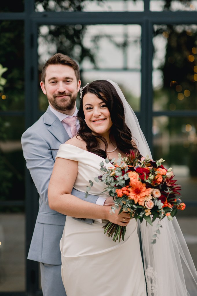 bride and groom portrait