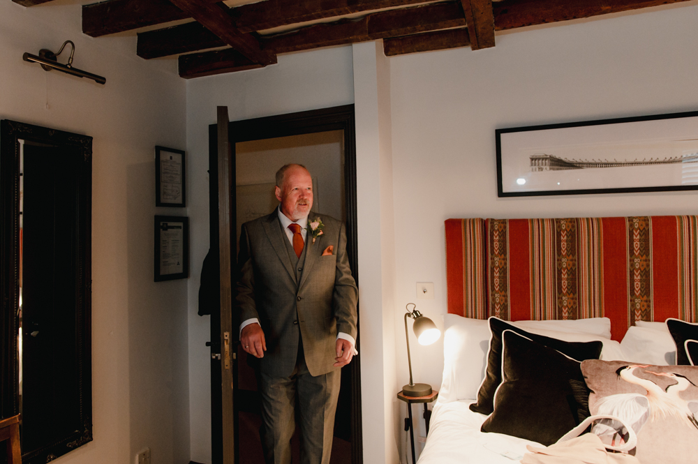 father of the bride first look