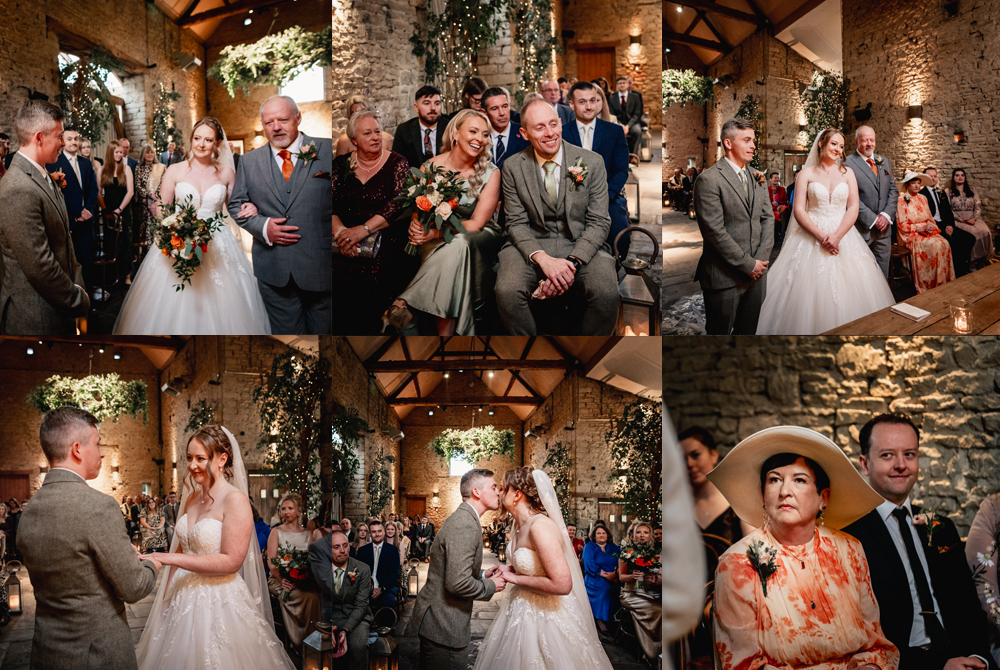 wedding ceremony crips barn
