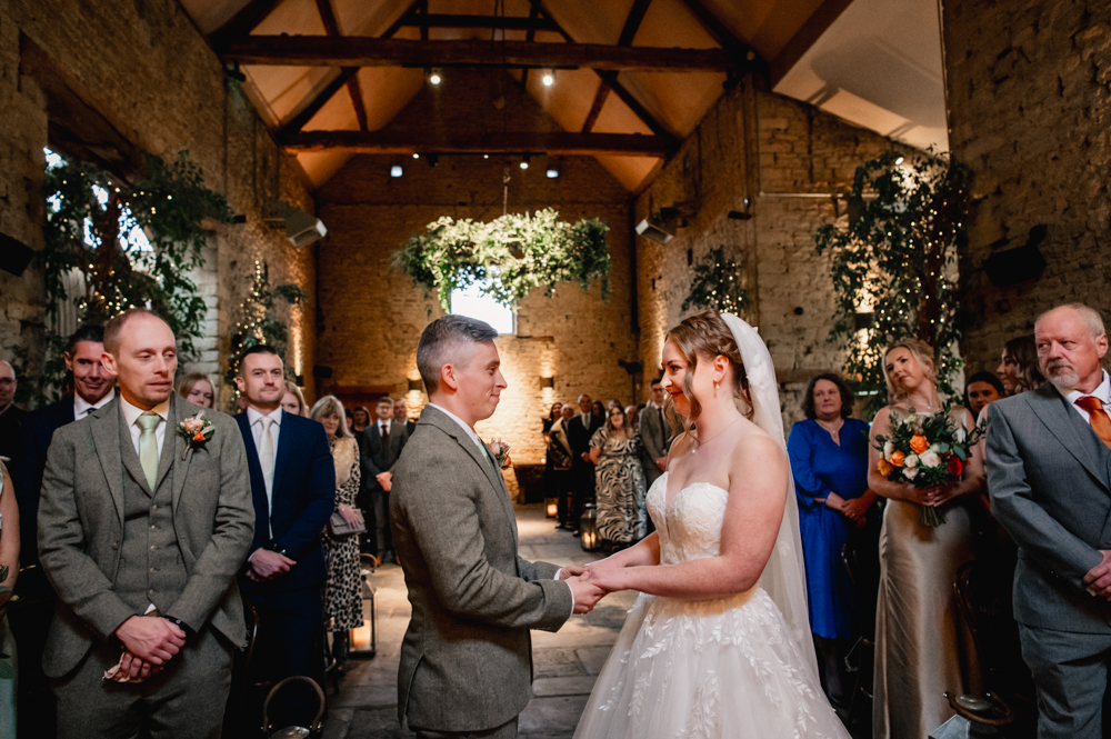 wedding ceremony crips barn