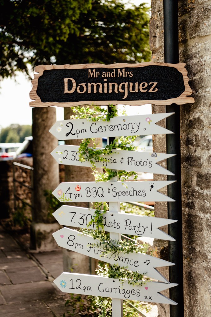 wedding signage