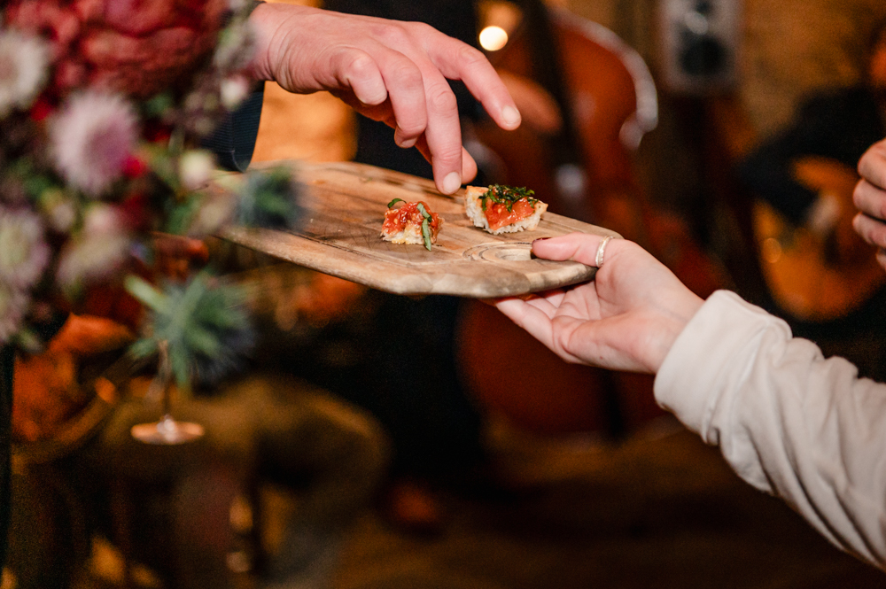 wedding canapes cripps barn