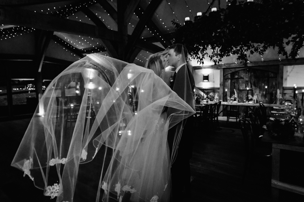 flying veil wedding