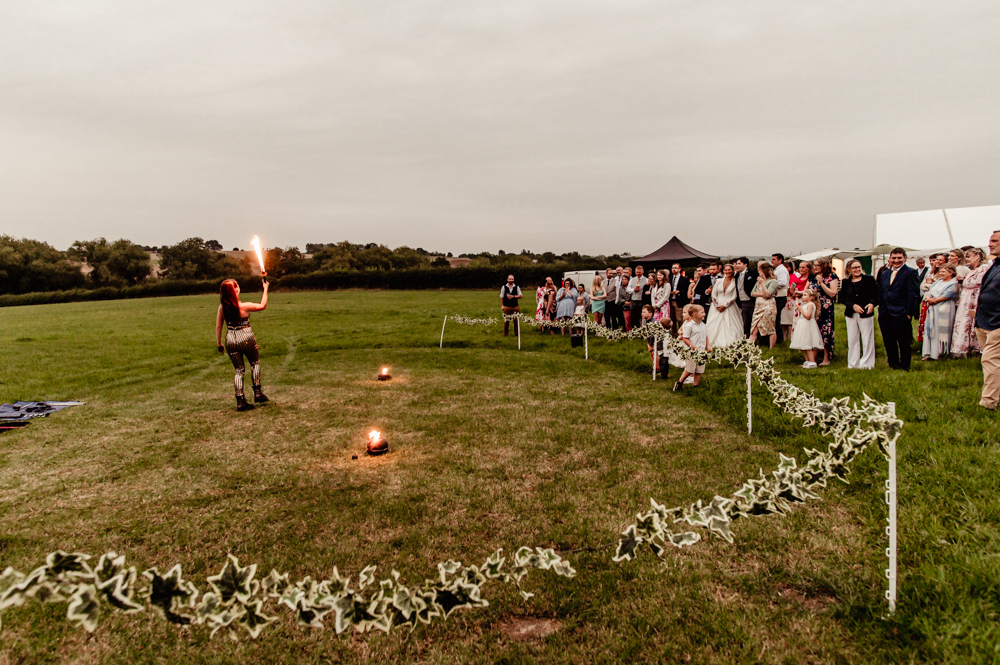 wedding fire show