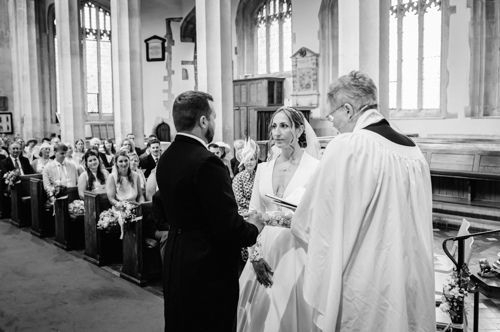 wedding ceremony st james church chipping campden