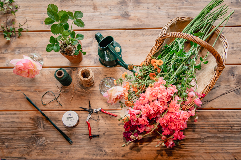 flat lay florist