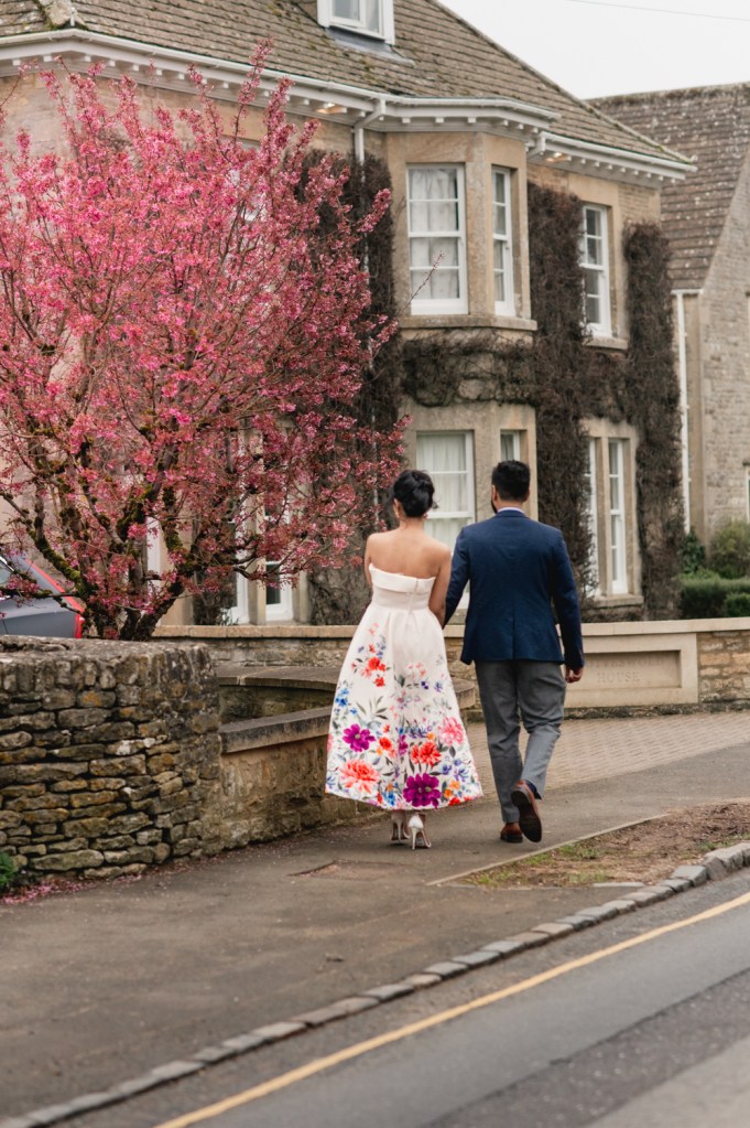 pink blossom cotswolds