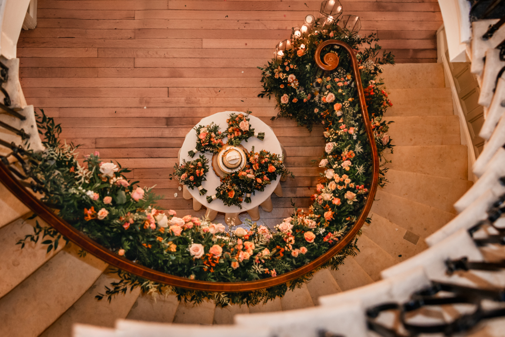 best staircase wedding vebue
