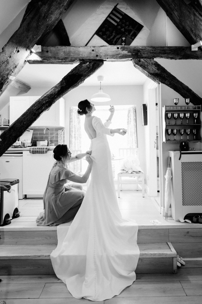 bride owlpen manor cotswolds