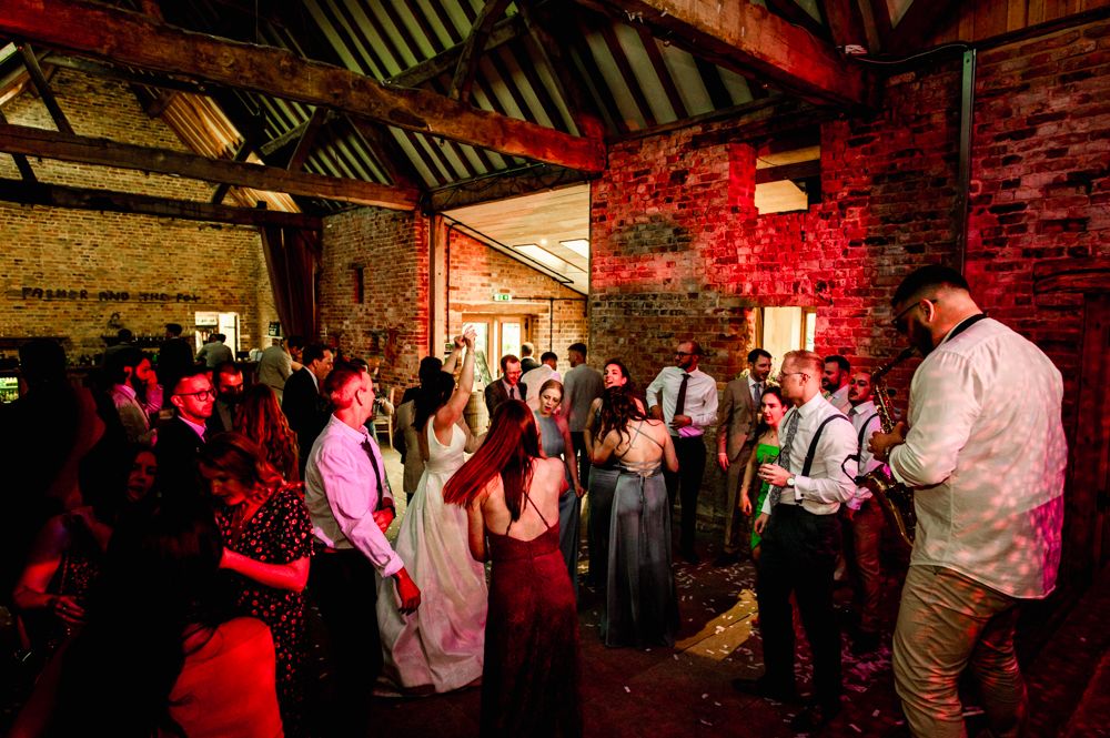 disco wedding band at milton end farm