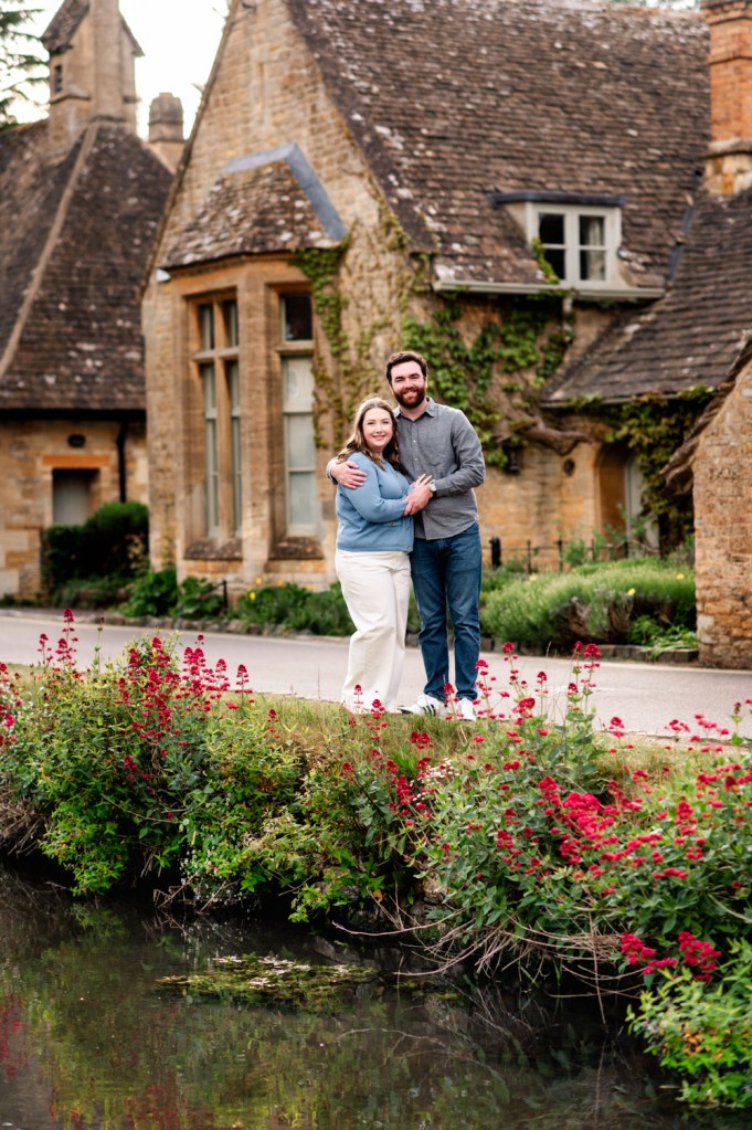 couple cotswold village