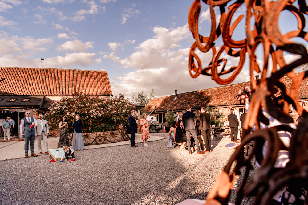 evening reception at milton end barns festival style wedding photography