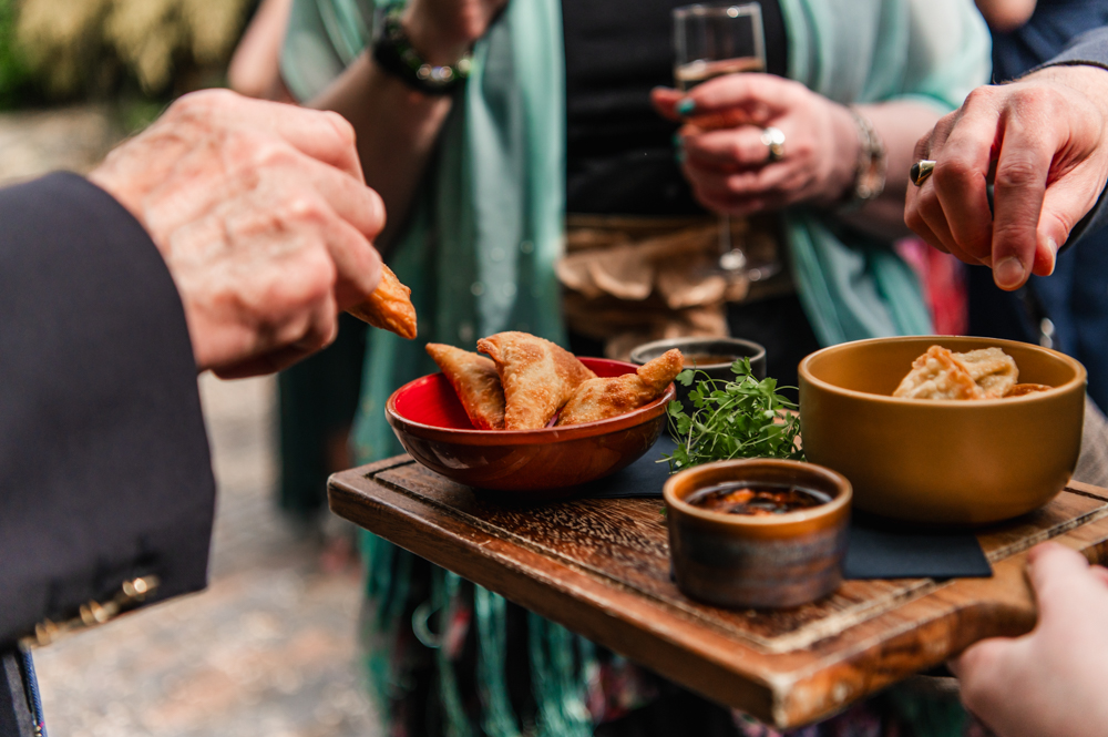 colourful canapes matara centre wedding