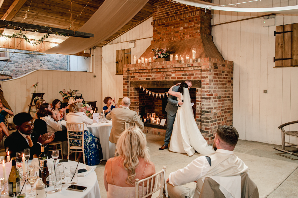 wedding breakfast photos  milton end barn