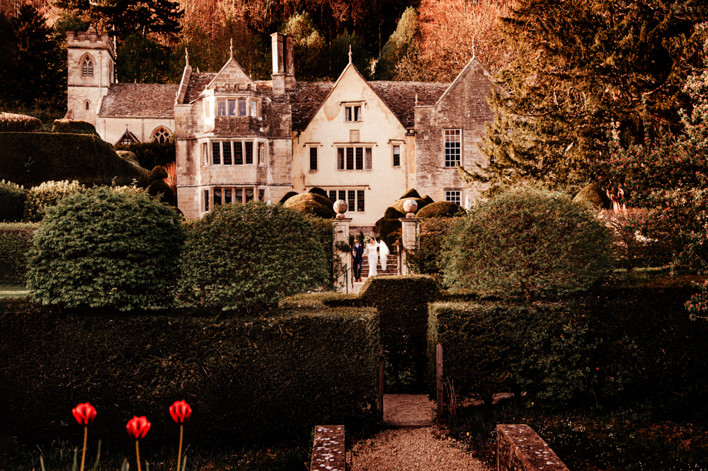 stunning garden owlpen manor cotswolds