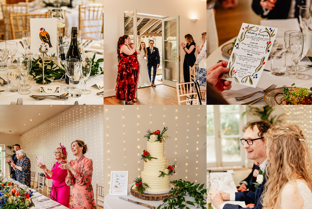 wedding breakfast decor woodland theme