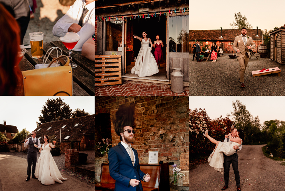 countryside farm wedding rustic barn at milton end gloucestreshire