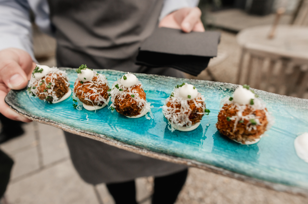 wedding canapes colourful