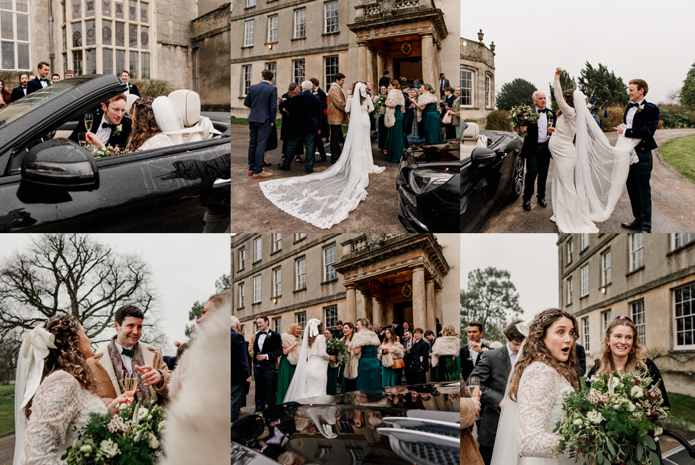 rainy day wedding elmore court venue