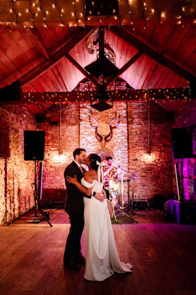 first dance at white horse hambrook wedding barn
