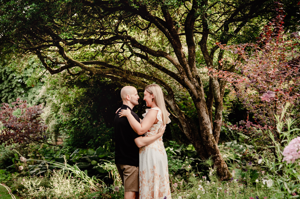 couple in a romantic garden ethereal location