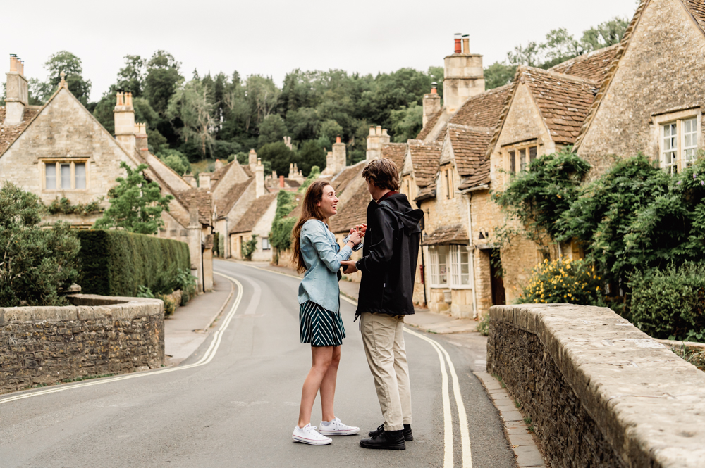 surprise engagement cotswolds