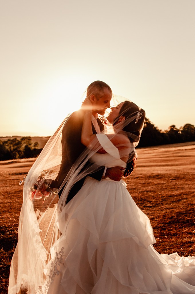 sunset wedding