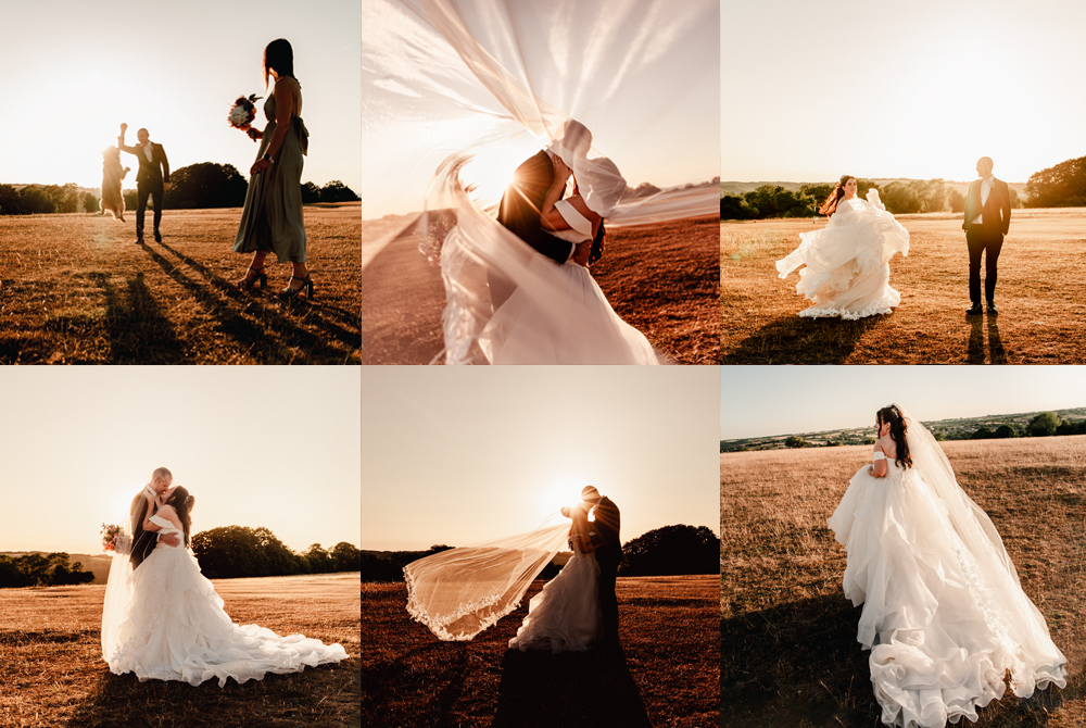 sunset wedding 