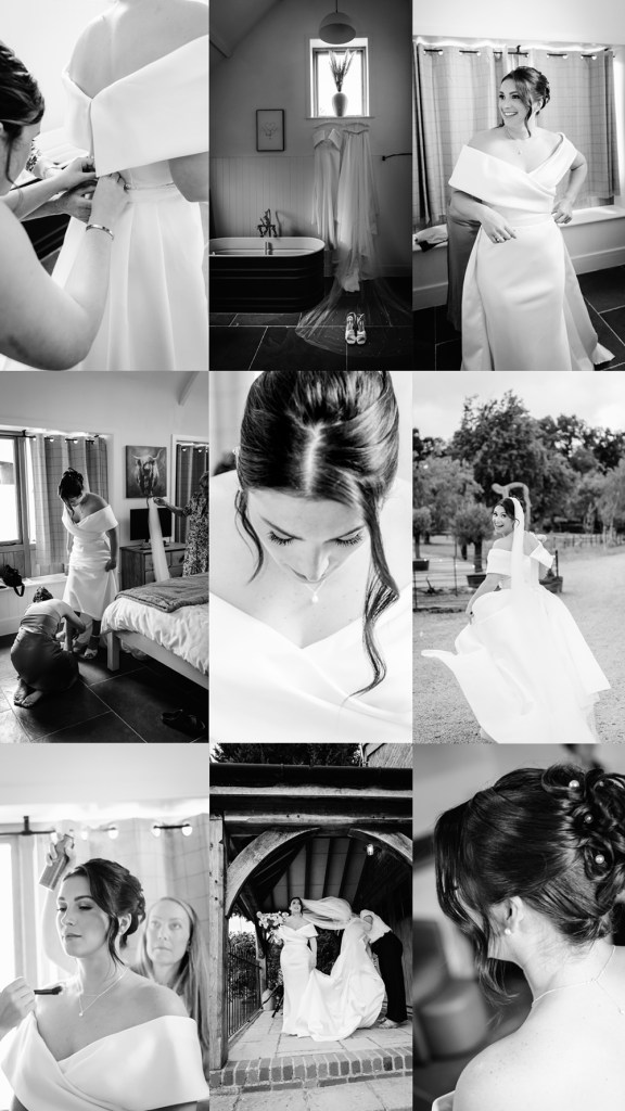bridal prep wedding