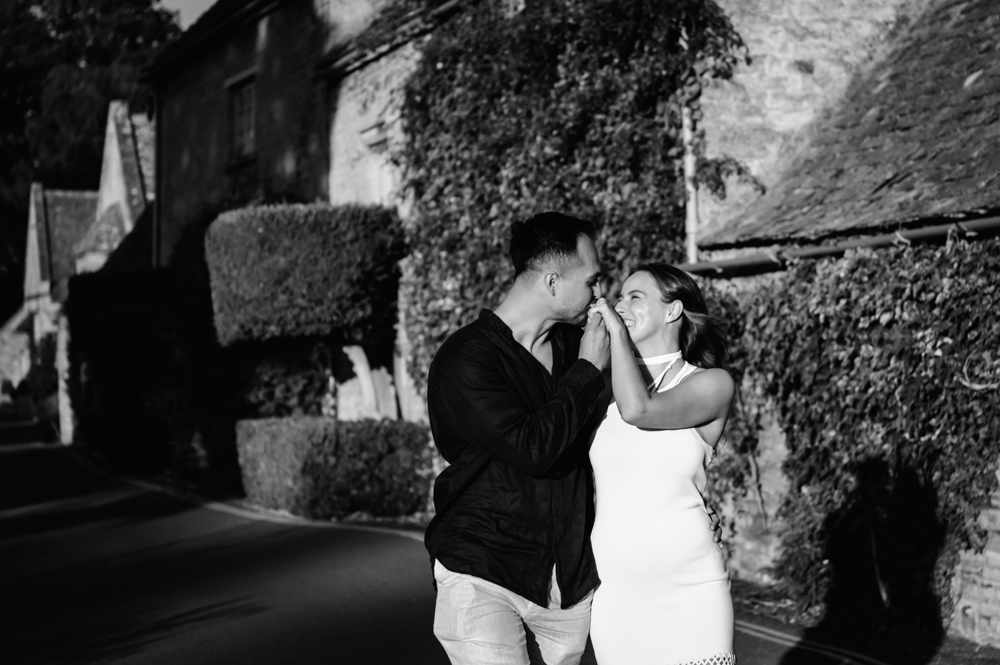 newly engaged couple